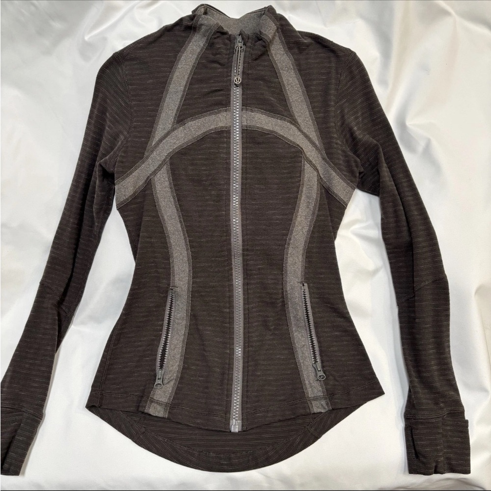 Lululemon Black/Dark Grey Define Jacket Zip-Up